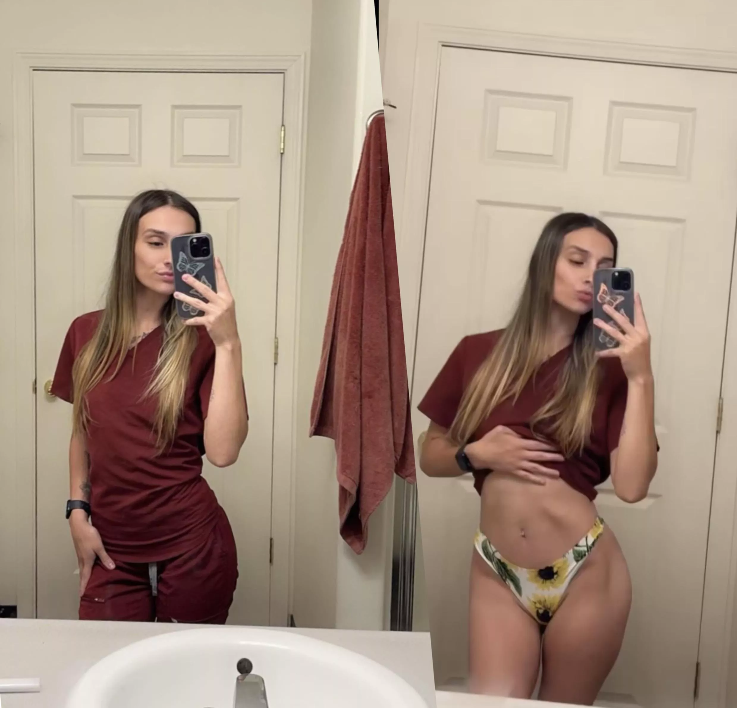 I love getting naked at work. My client is right outside the door 🫣