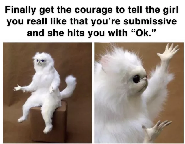 It’s not a bad reaction, but this was in person and I still have no idea how she feels about it