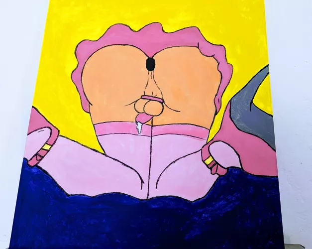 Love this art! One of my subs painted this especially for me, what do you think of it? 🔥