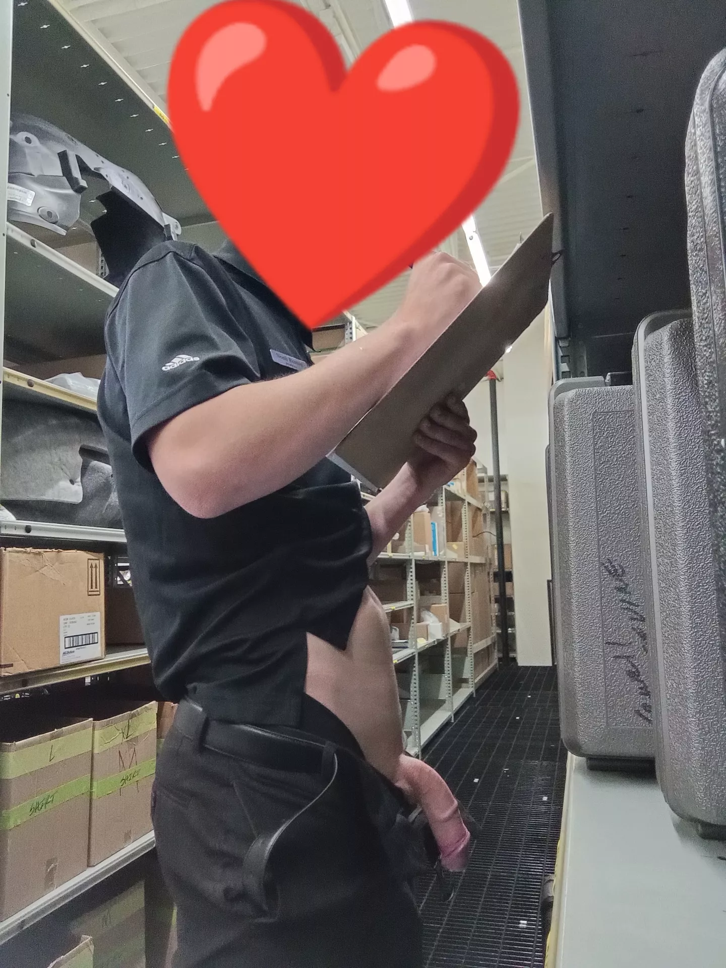 Love to strip at work