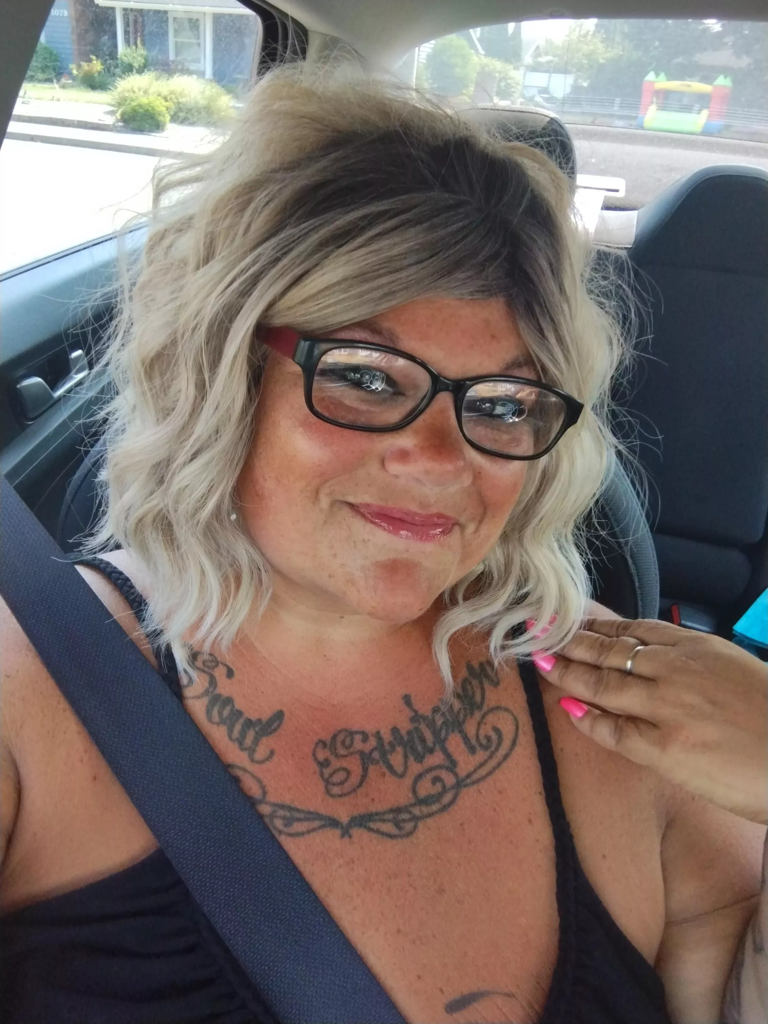 Out and about. Too bad we didn't run into each other