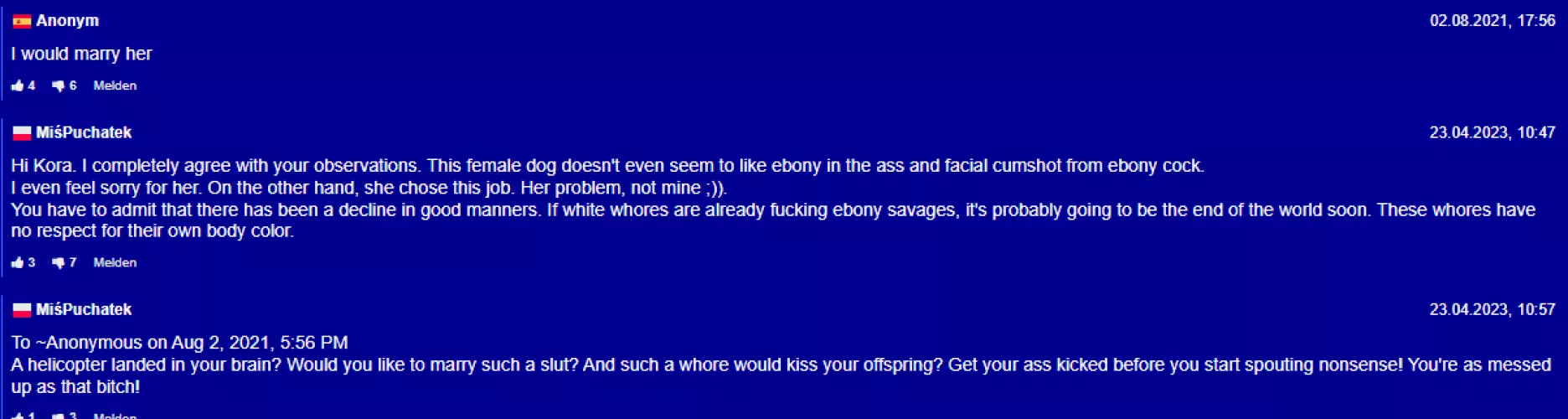 Plain racism, I love it