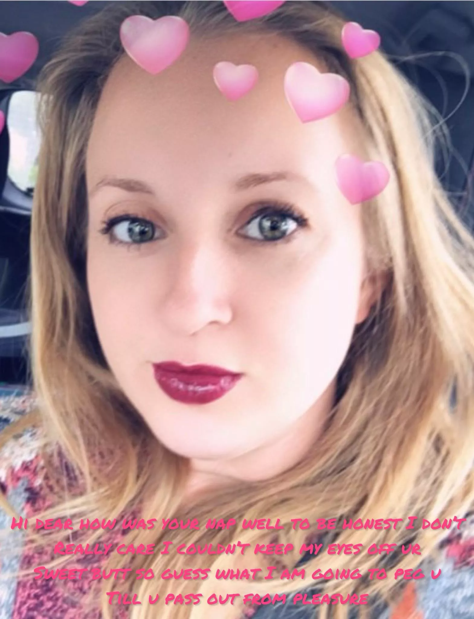 She’s horny and you just got up so…