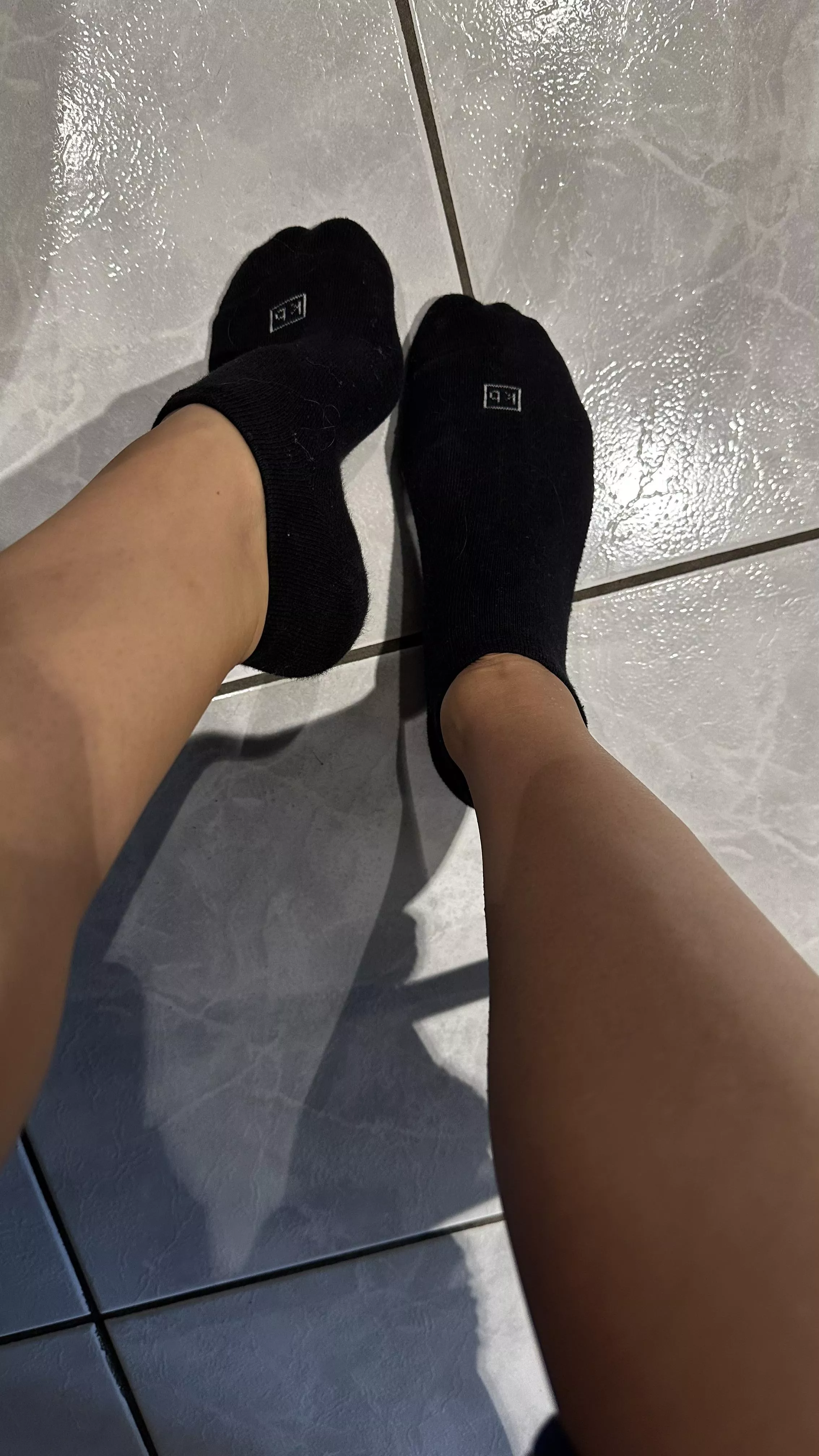 Sweaty black KB socks (selling US based) Free shipping US only, tracking info and proof of wear