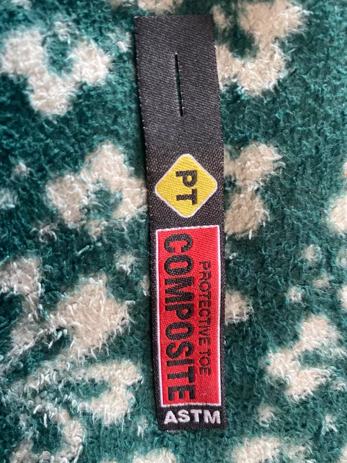 Tag that came on my boots