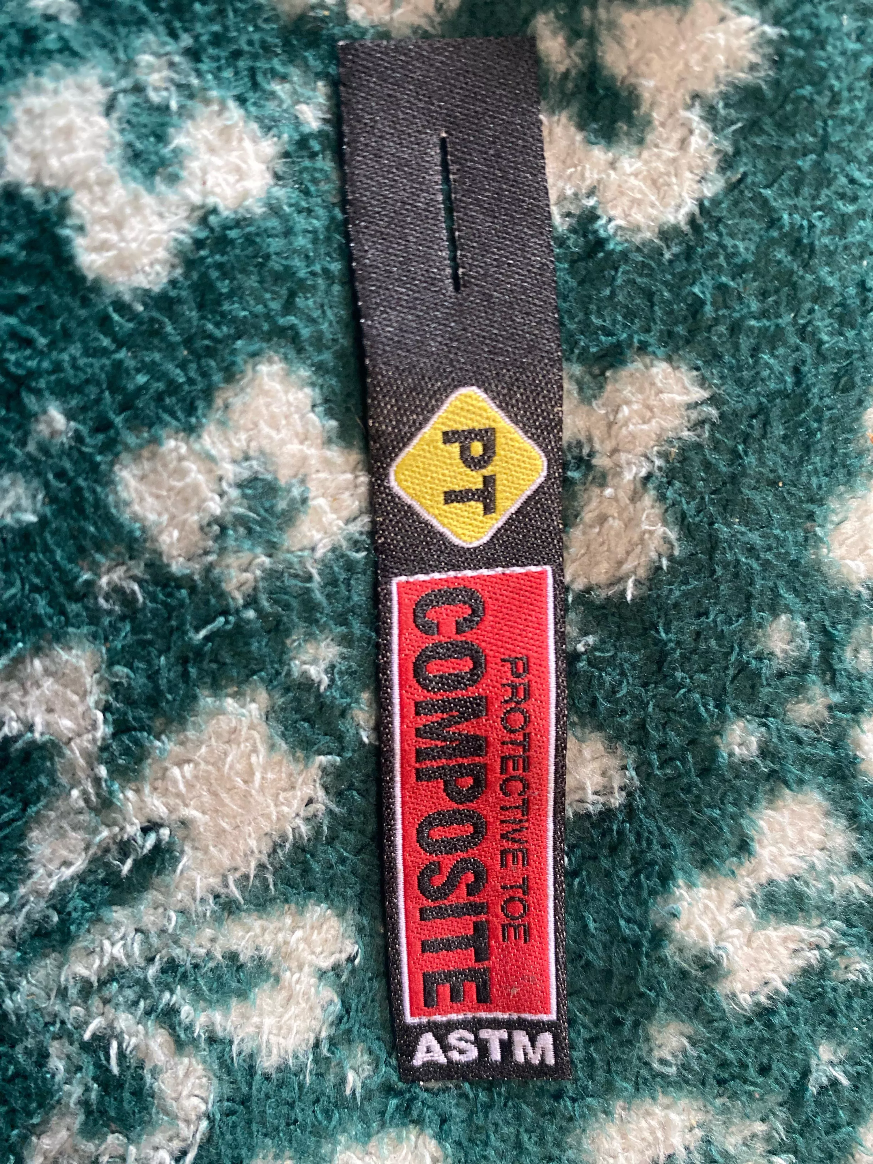 Tag that came on my boots