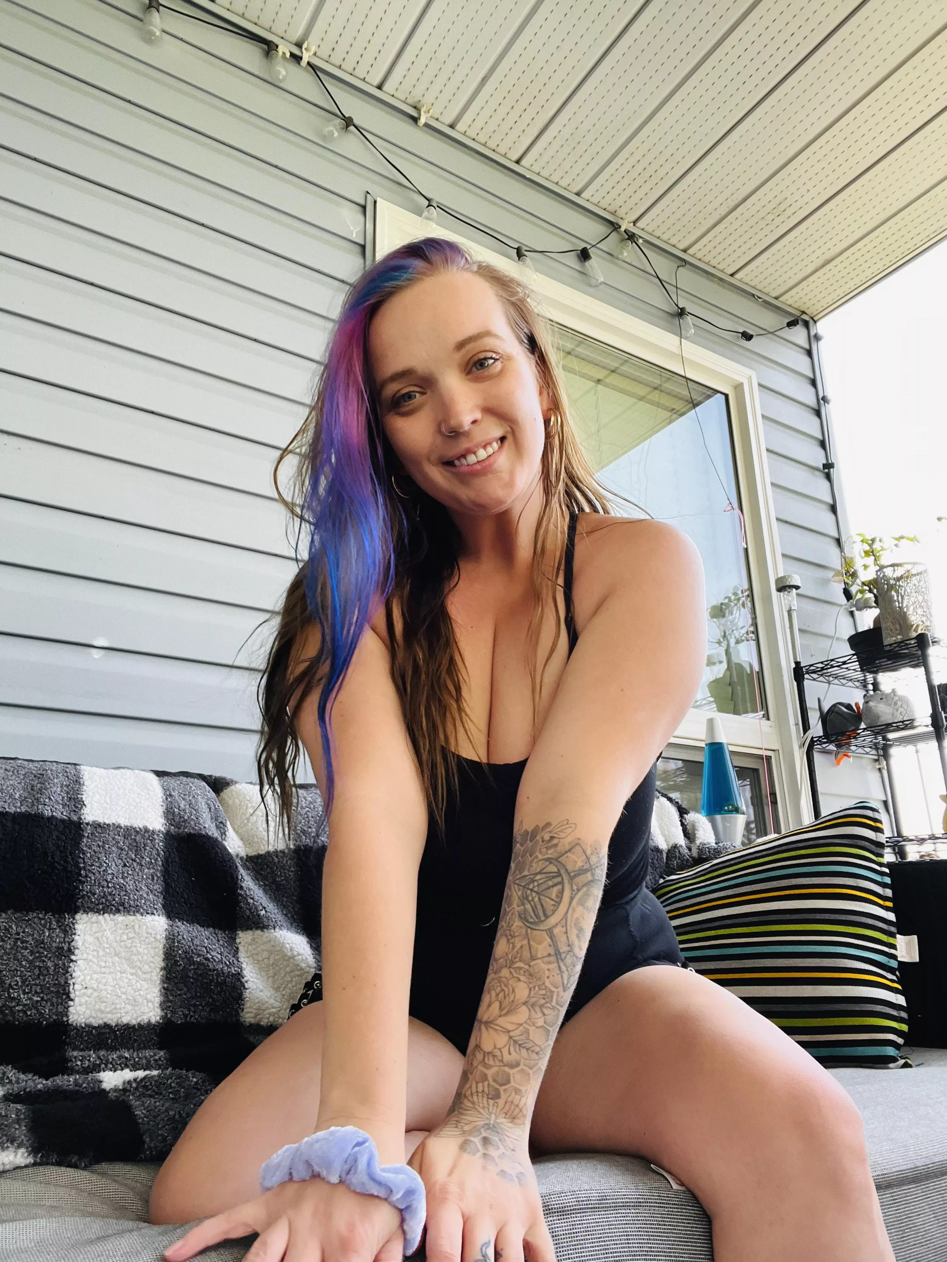 🩷💜✨this cotton Candy hair really has me feeling myself 🎀🩵