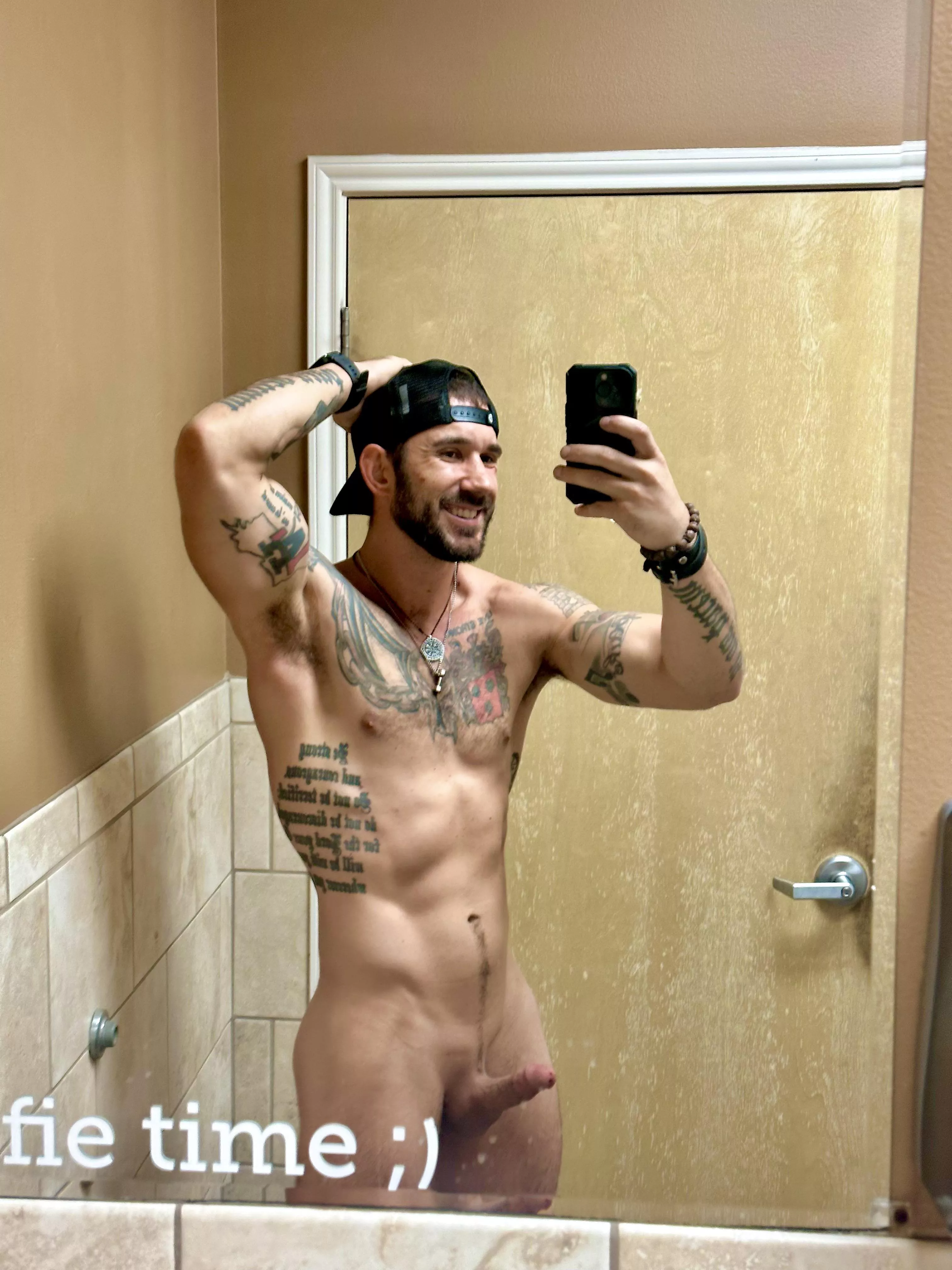 What would you have done if you found me in the anytime fitness bathroom like this?