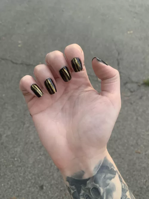 Black and gold