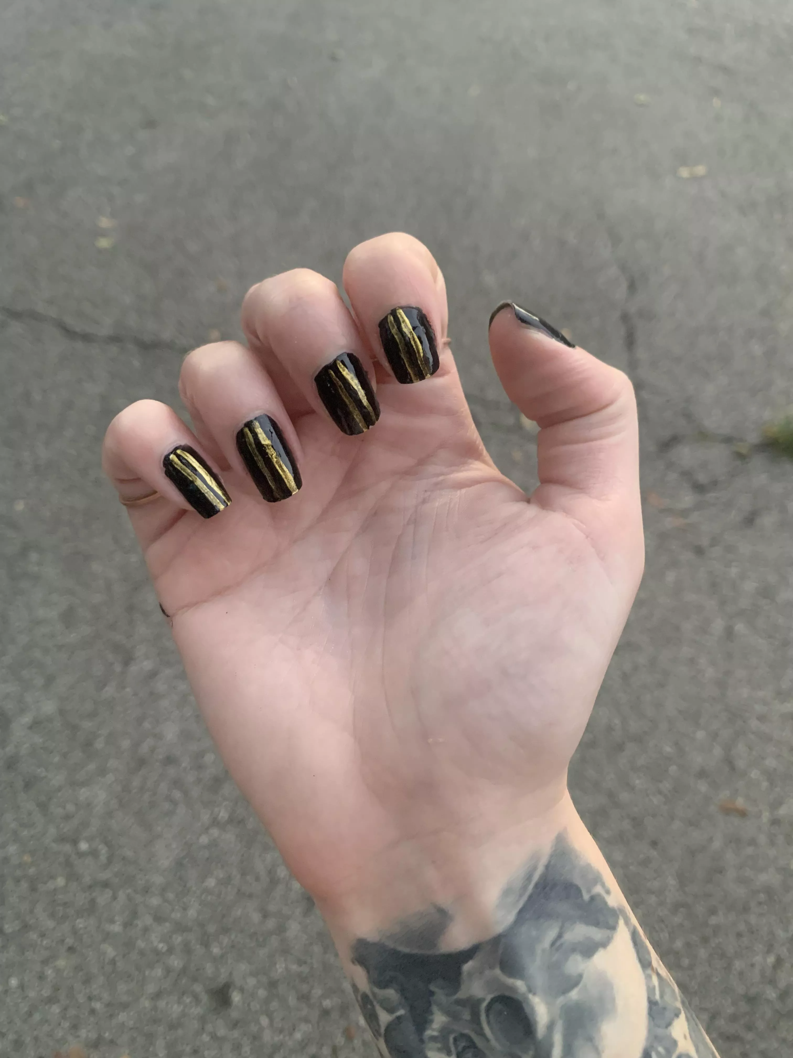 Black and gold