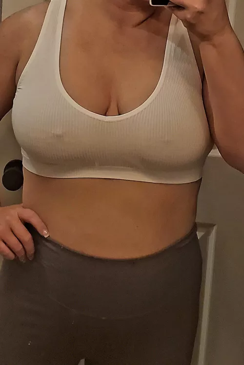 Did my last exercise like this today. Pretty sure at least one guy noticed.