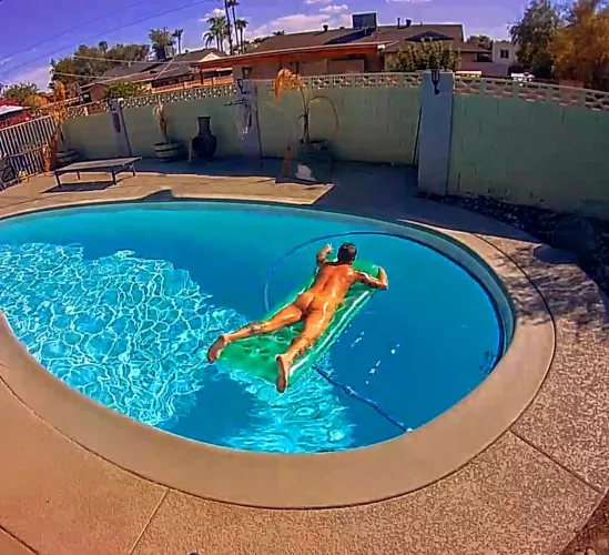 Enjoying one of the last really hot days of the summer in phx