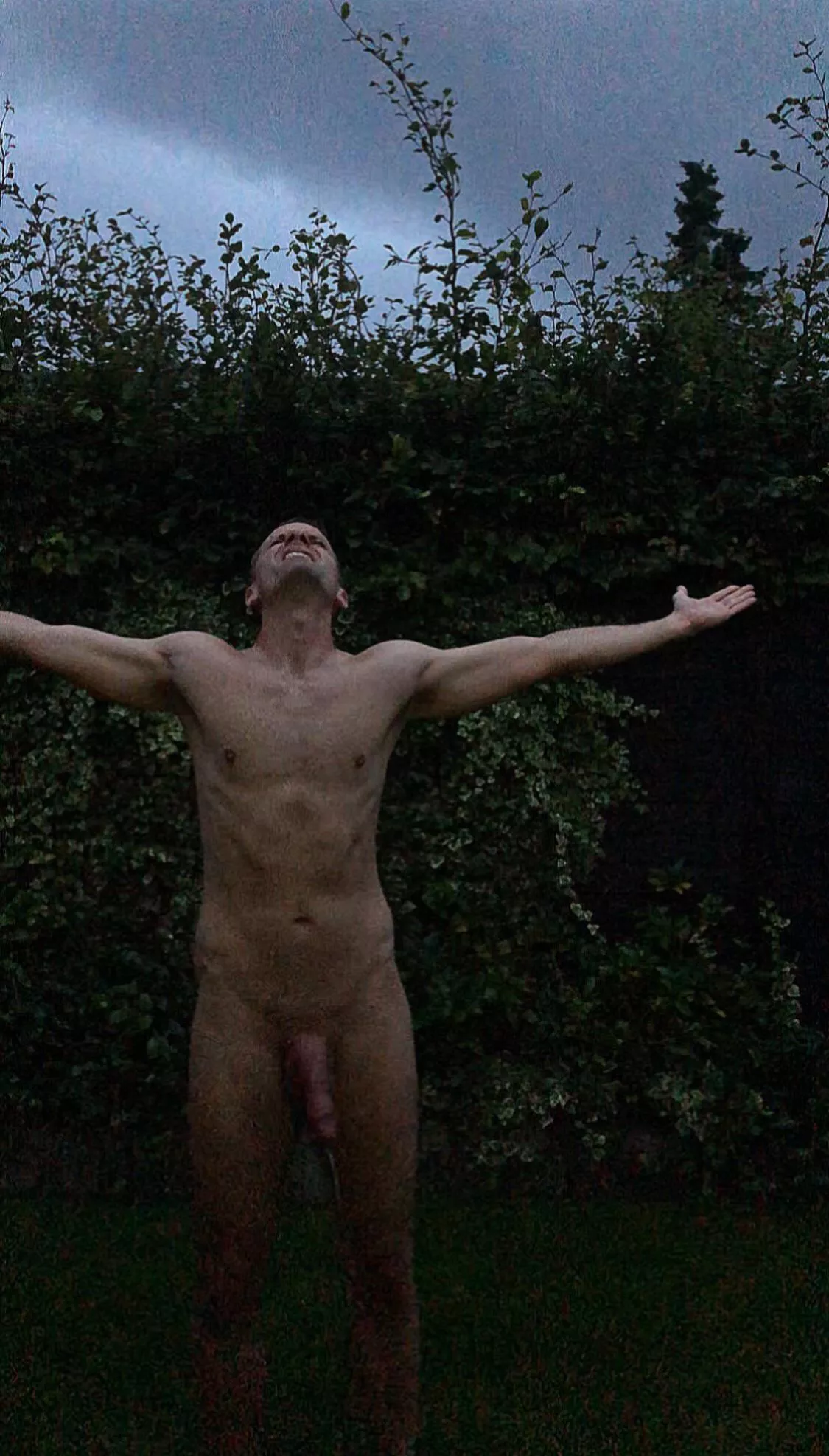 Out in thunder and heavy rain