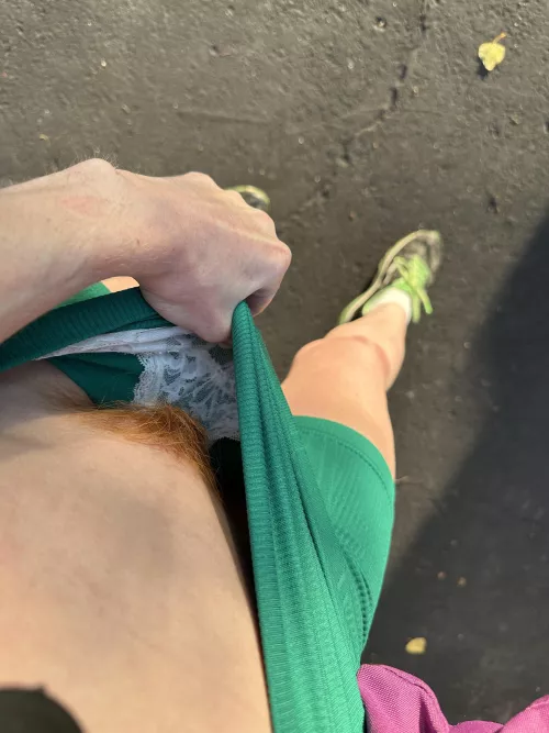 Peek of redhead bush