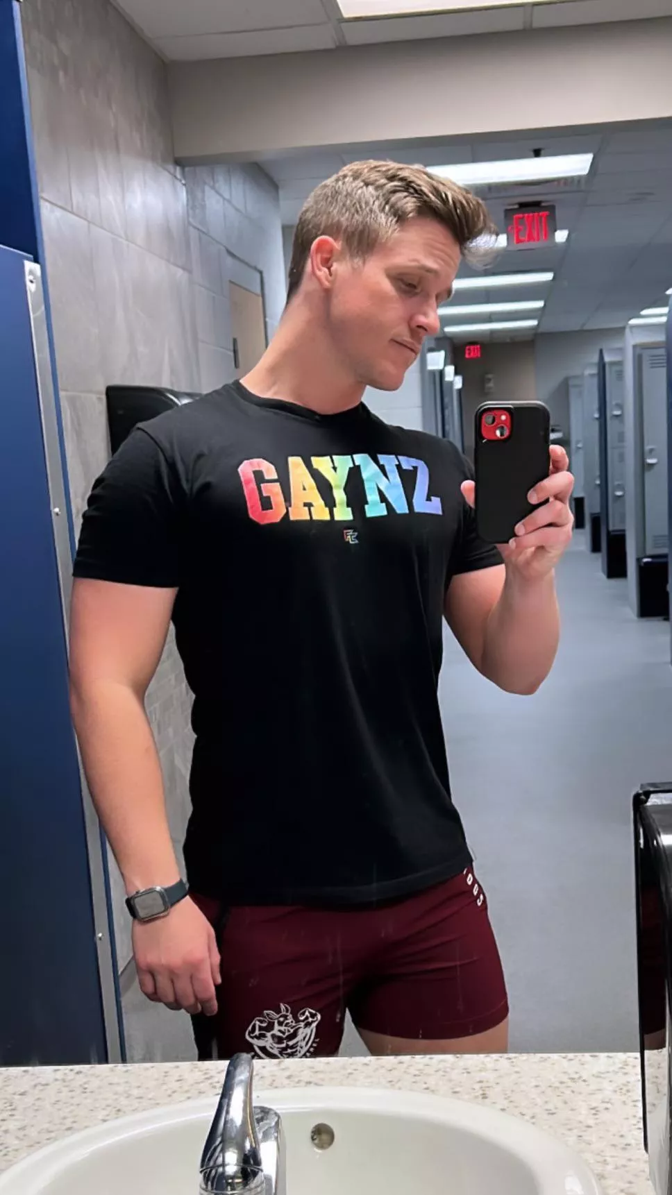 Another exhausted gym selfie