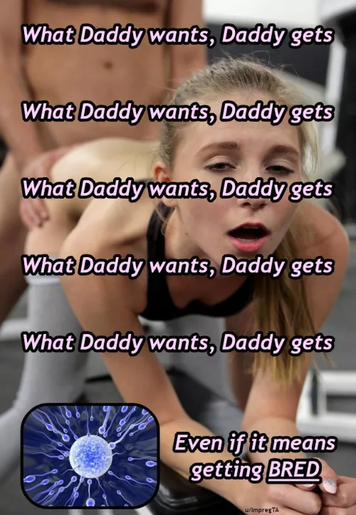 [F/D] What Daddy wants, Daddy gets…