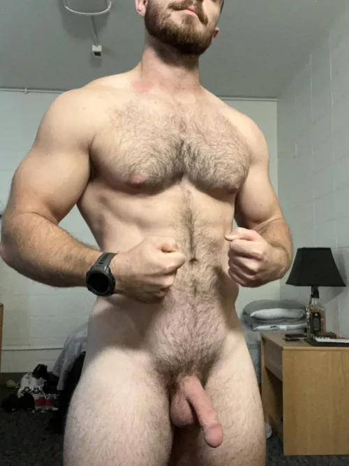 Muscles have a pump, think you can give my cock one?