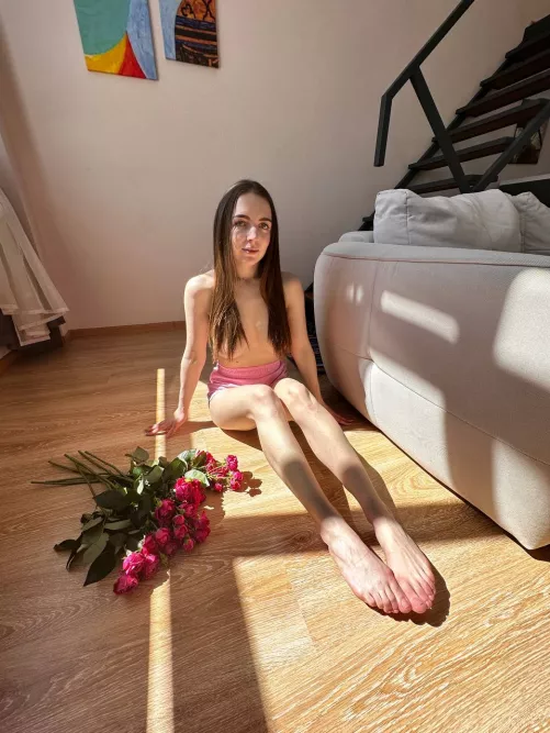 My legs glow at the sight of you