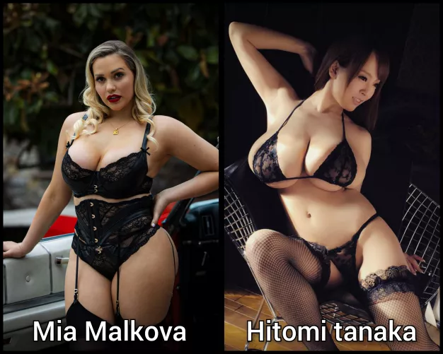 pick one - Lingerie milf battle round 2- [mia malkov] [Hitomi tanaka]