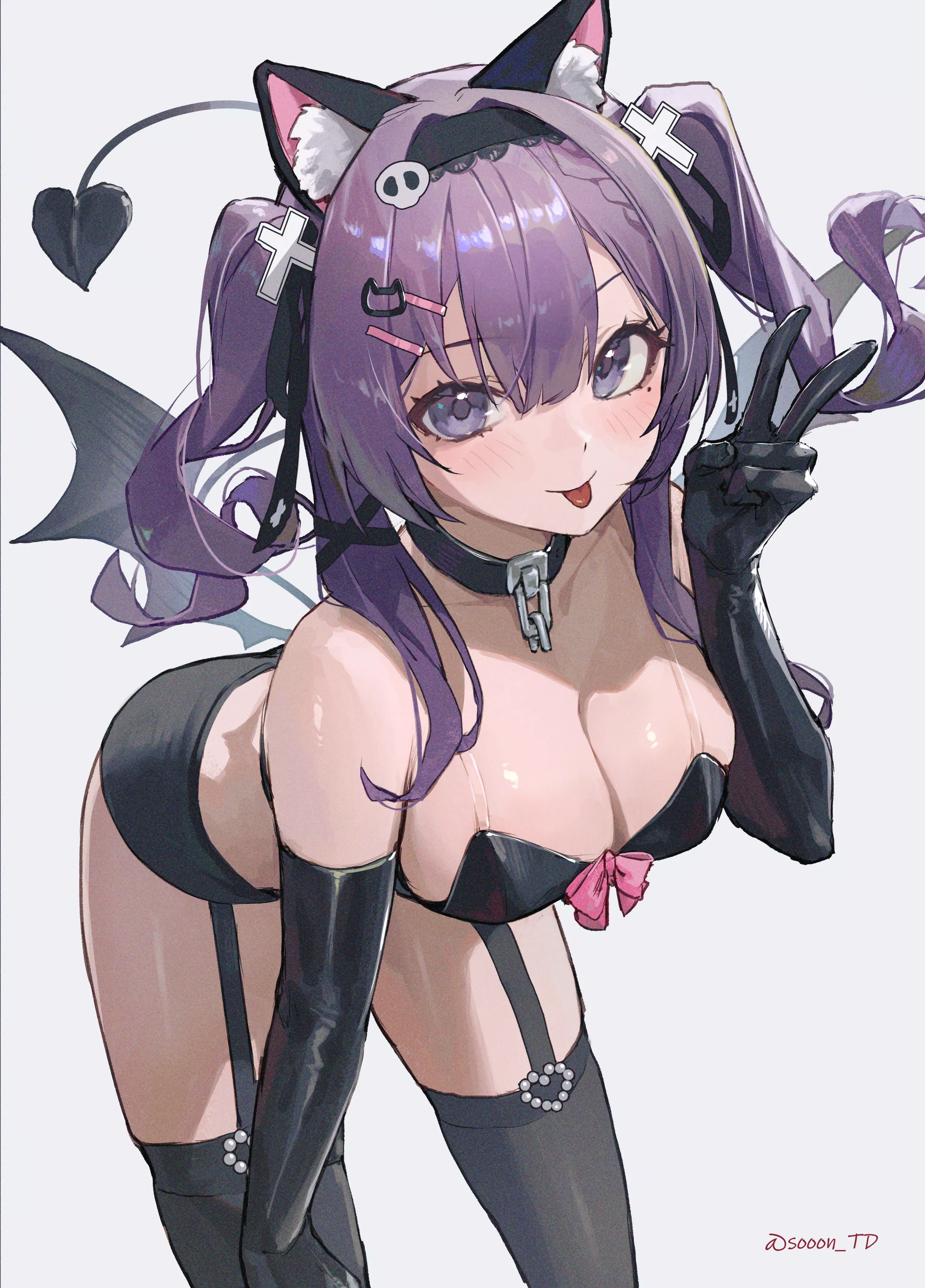 succubus in cat ears [original]