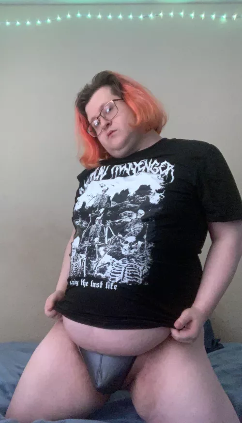 Wearing my other thong!