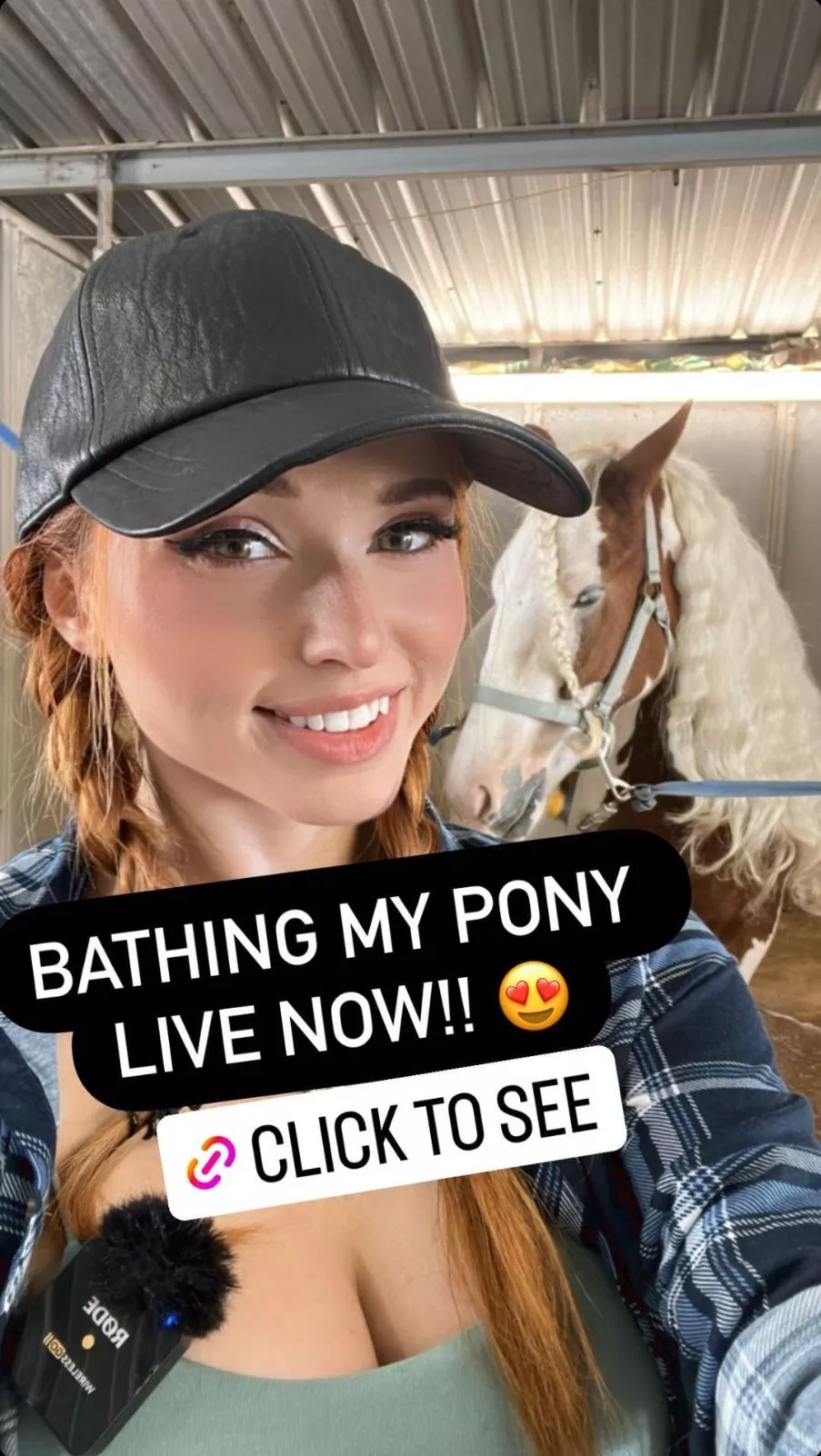 BATHING MY PONY! LIVE NOW ON TWITCH.TV/AMOURANTH