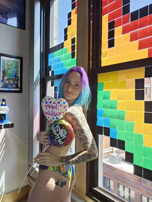 Bubbly Blue Haired Birthday Girl 🥳 [F]