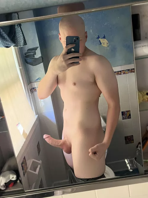 Horny mirror selfie