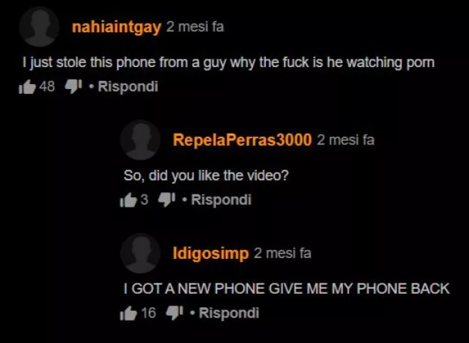 I hope he got his phone back :(