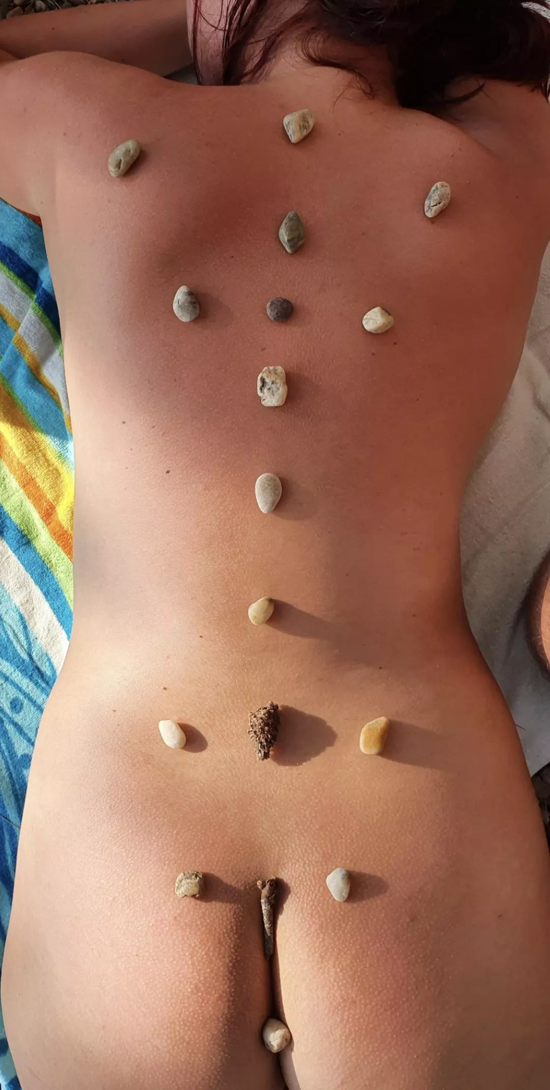 I like playing with stones and sea shells