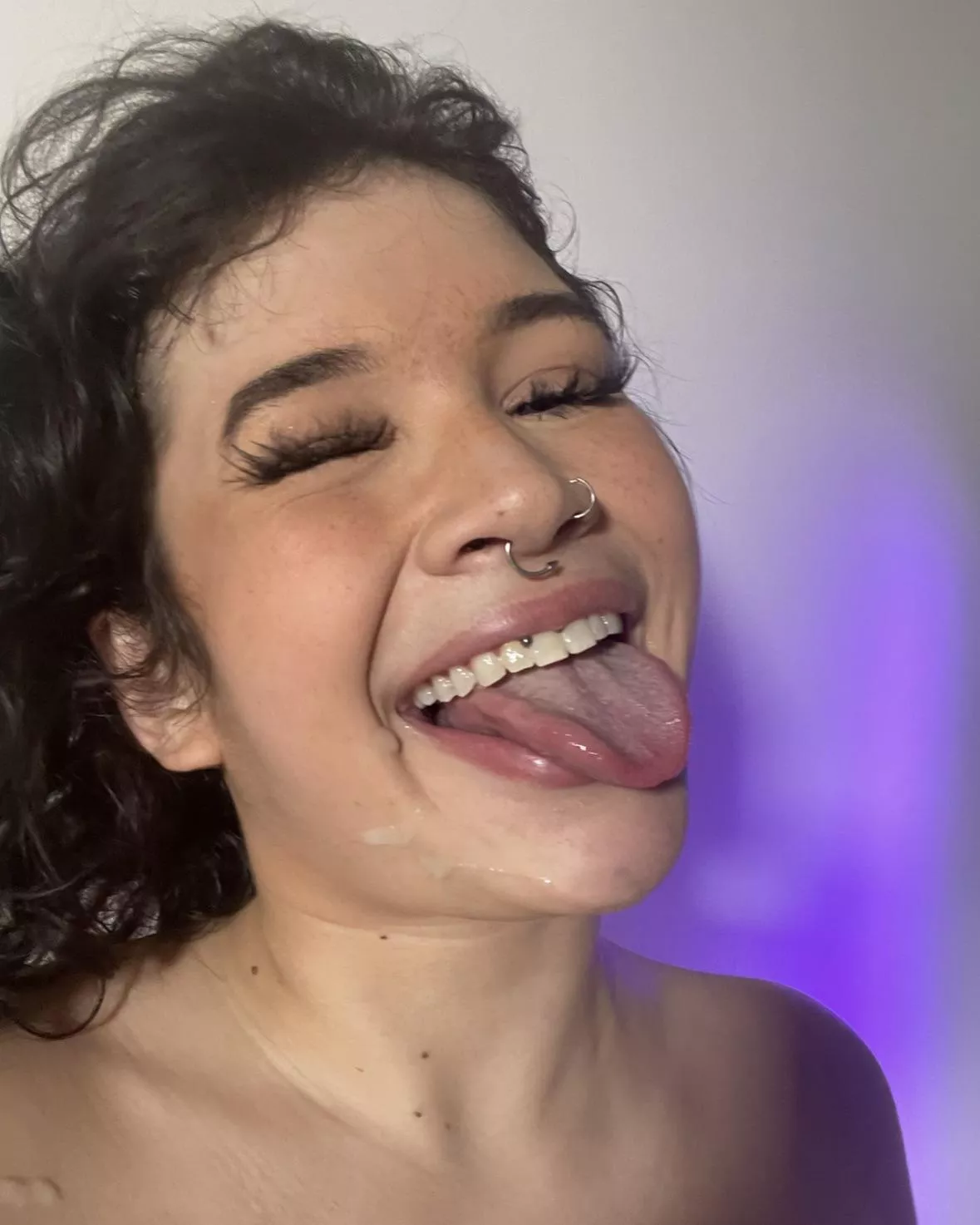 i missed a spot wiping my face clean:p