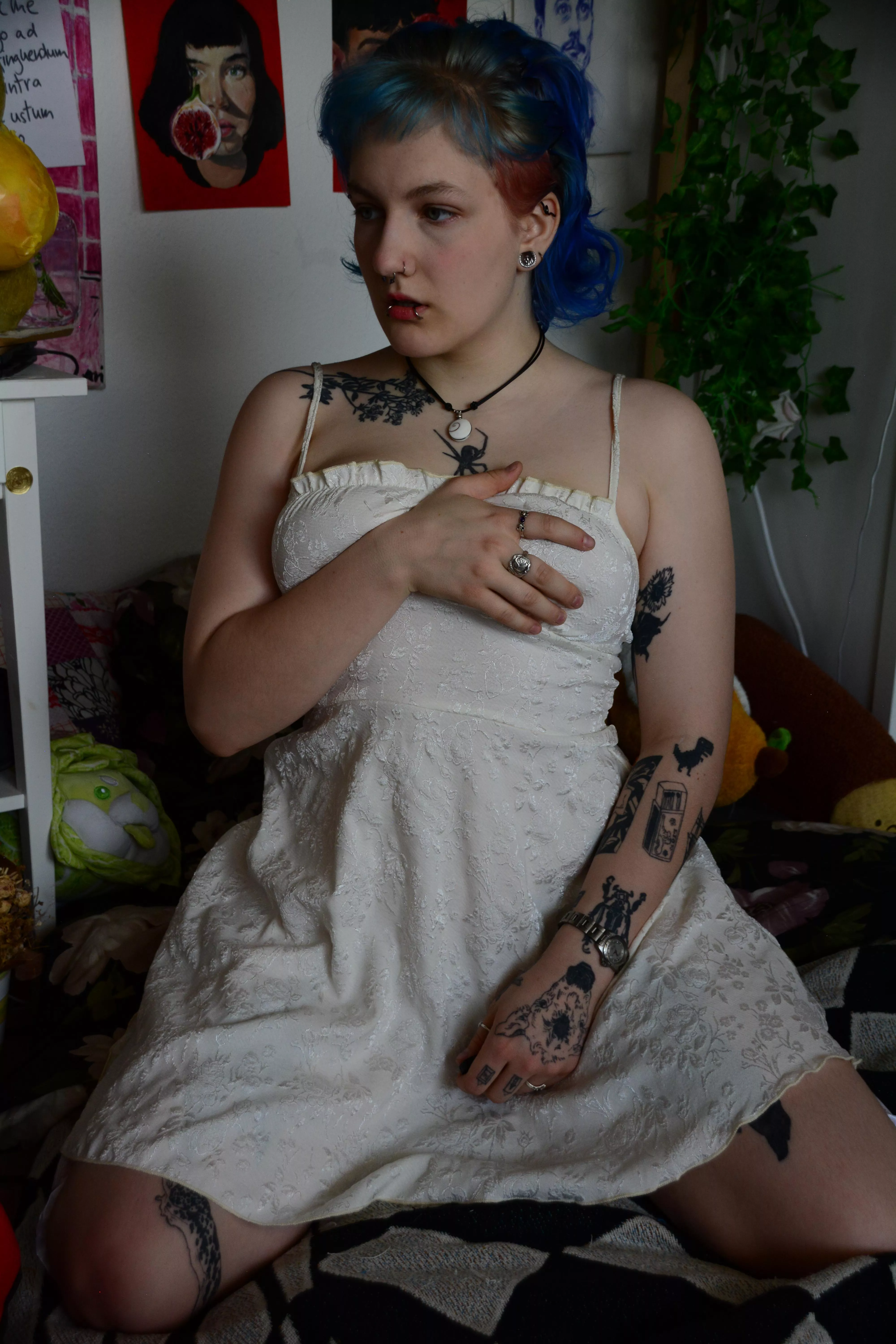 I think you know what is under this dress right :)