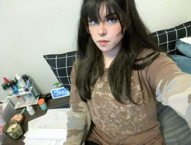 I wonder if my dormmates would recognize me in my own clothing.