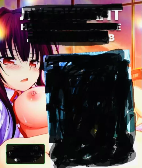 LF Color Source: 1girl, purple hair, red eyes, blush, open mouth, breasts out, open clothes, unbuttoned shirt, spread legs, large breasts, indoors, windows, hair intakes