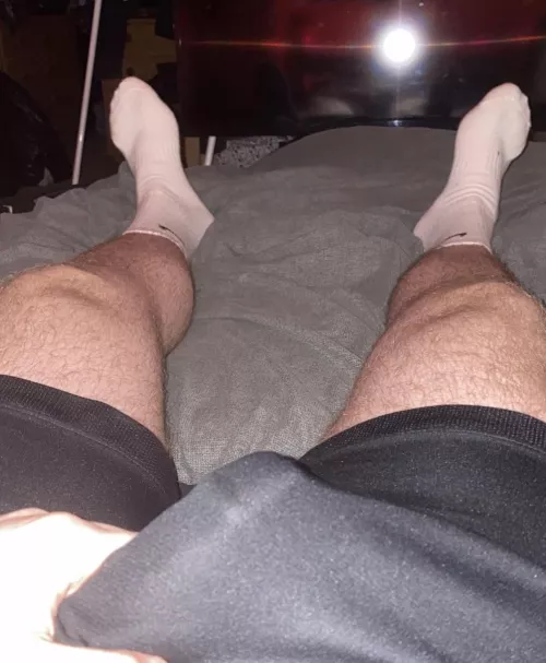 My dick feels so good through these shorts