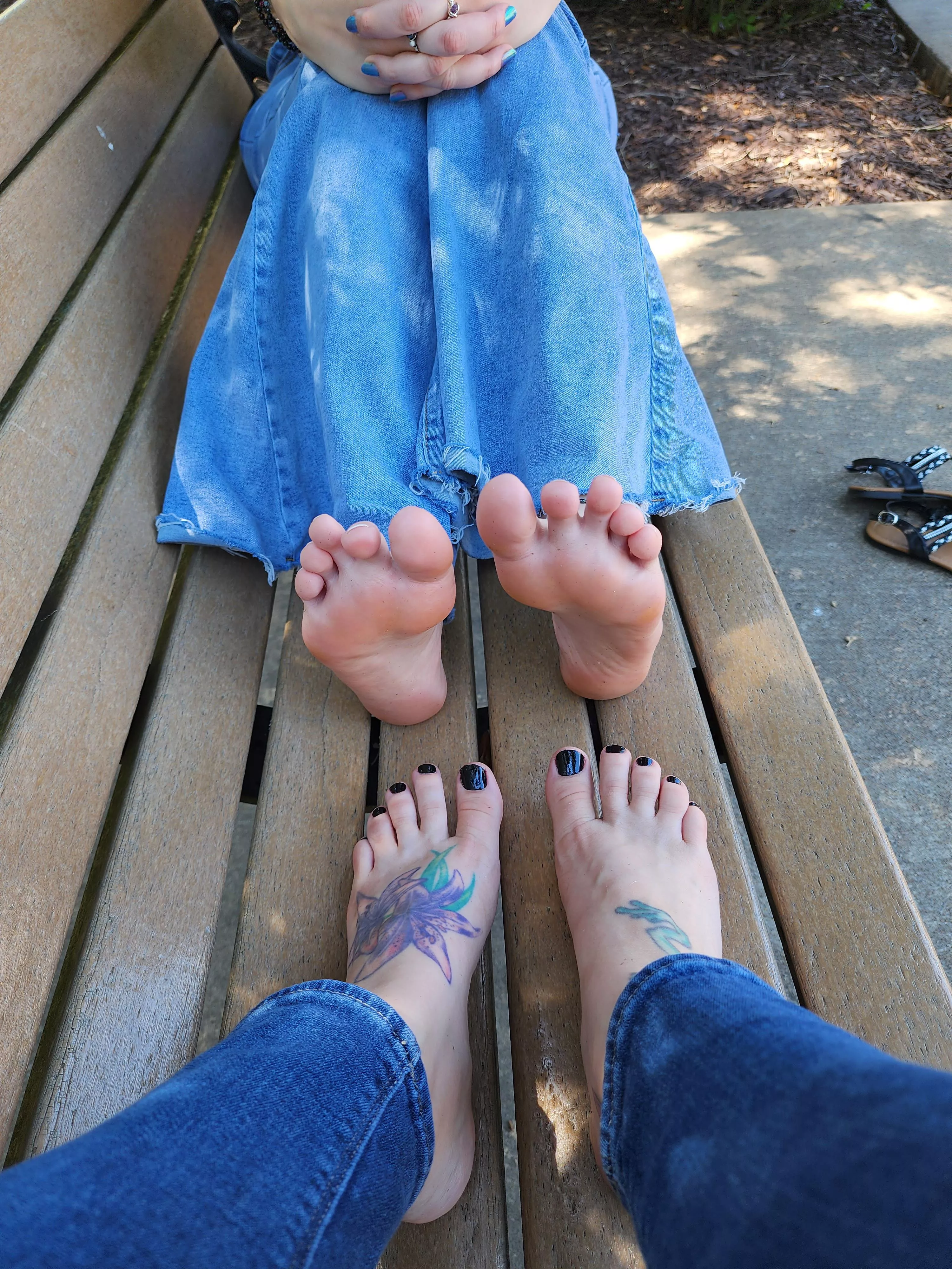 My toes and her soles!