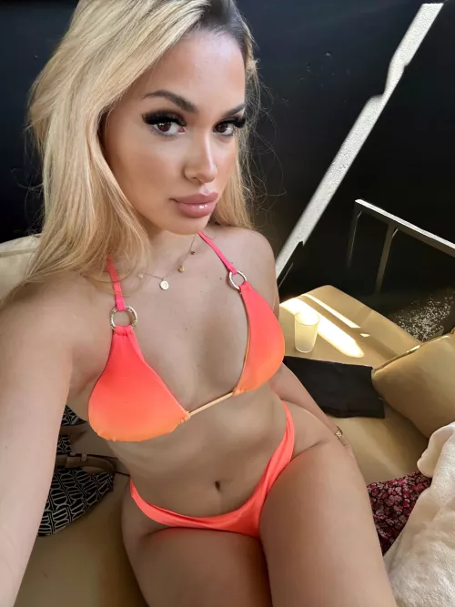 orange bikini