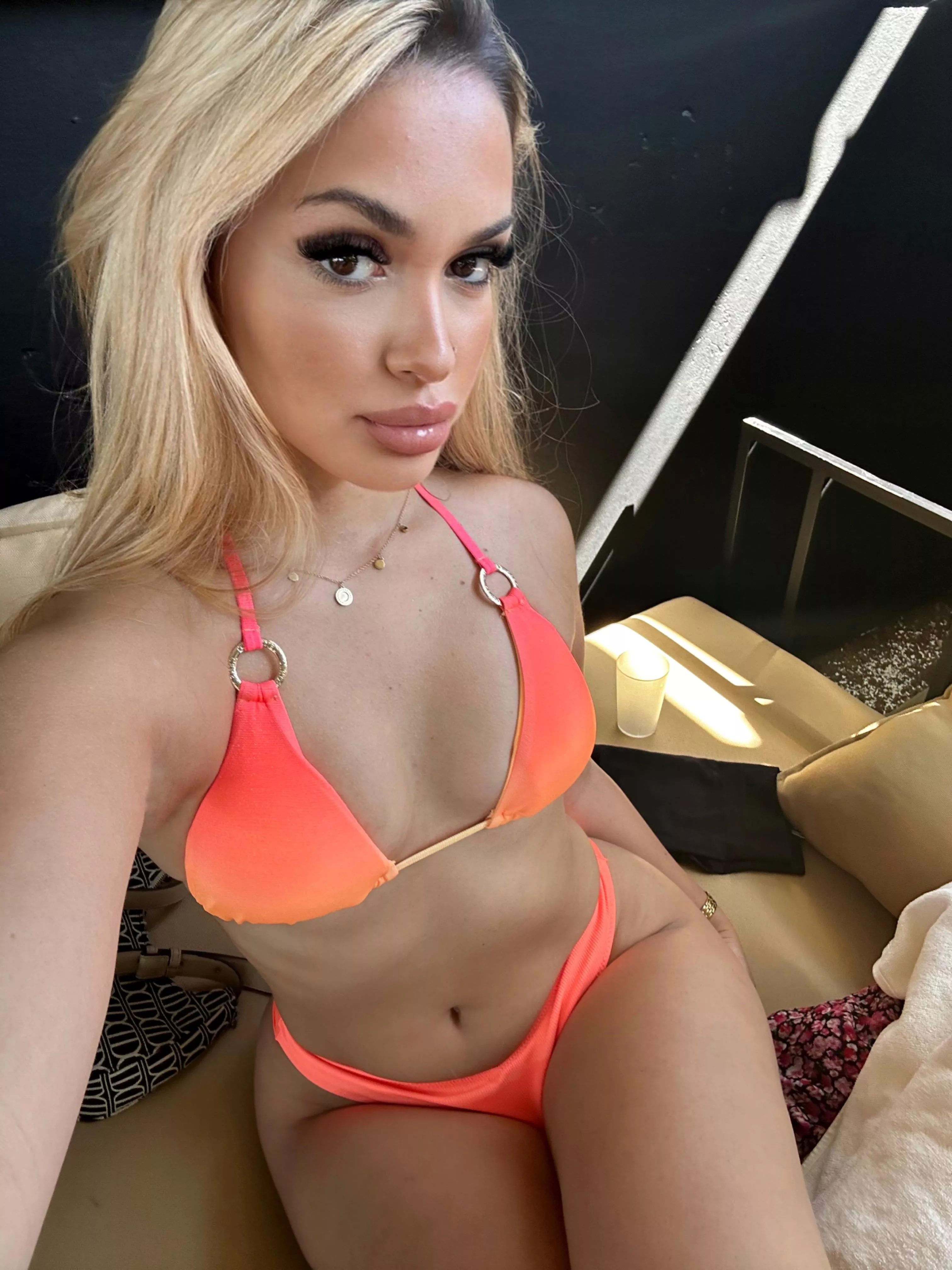 orange bikini