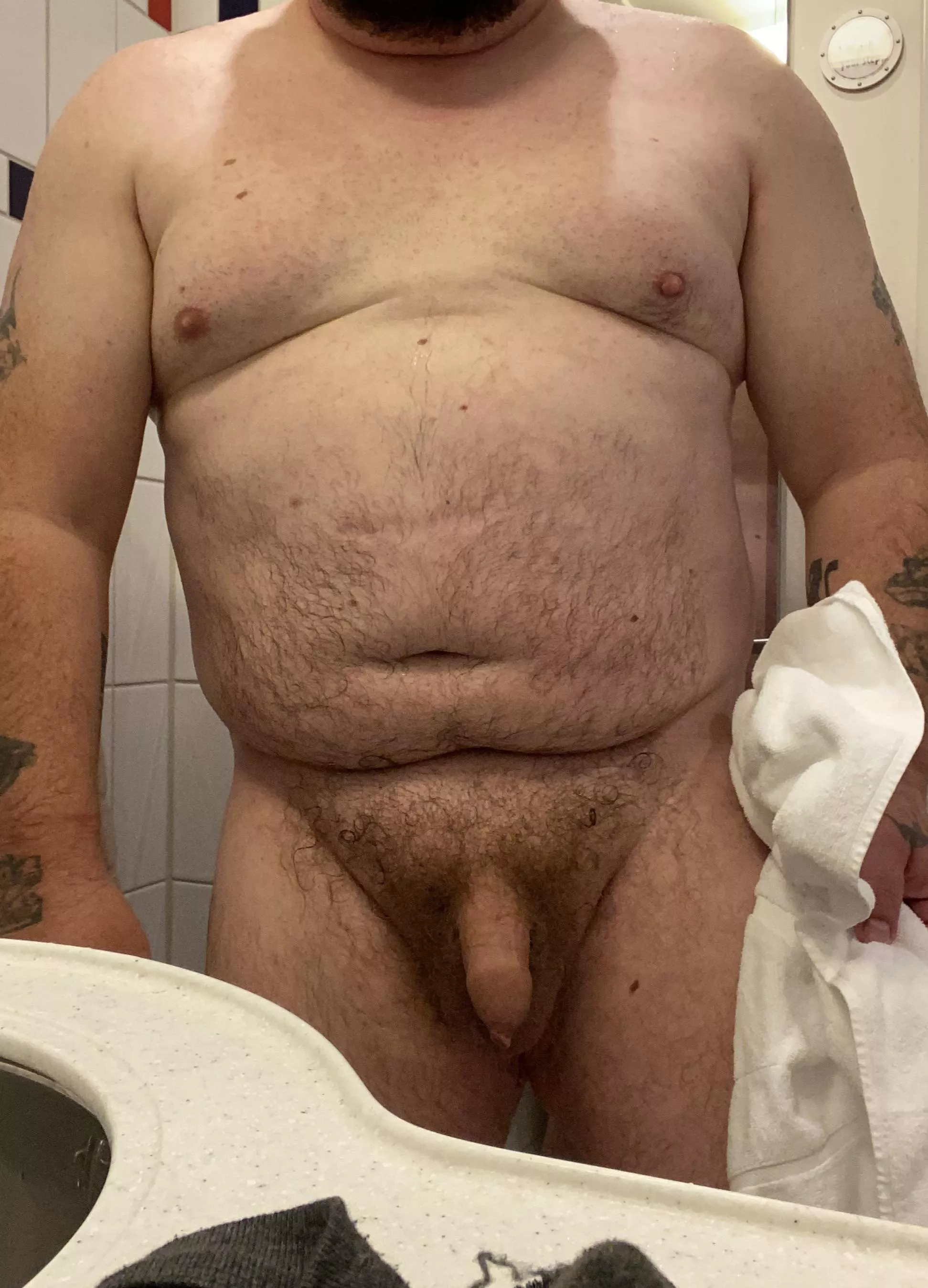 Out of the shower selfie