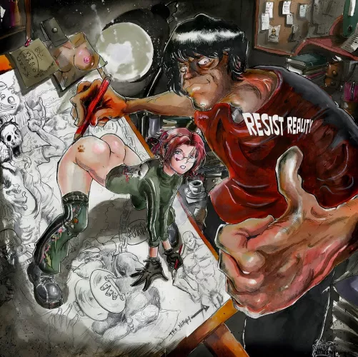 Shad self portrait - signed - pre-shadbase era [Resist Reality]