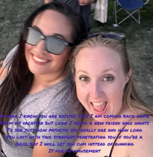 She just loves bringing new friends home to help her peg you