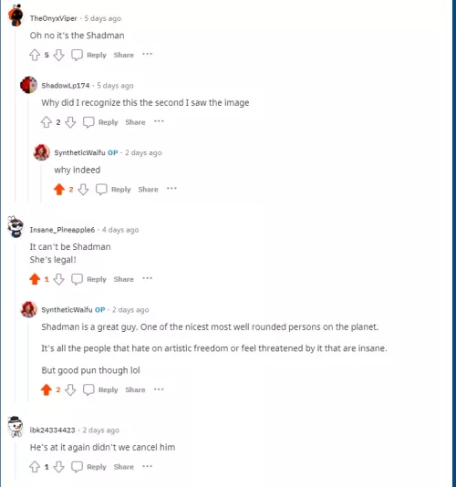 Why hate on Shad? Why hate at all....Shadman isn't about hatred. He's just a guy for a love of Heavy Metal that likes to draw. Nice, all around good guy. *thumbs up*