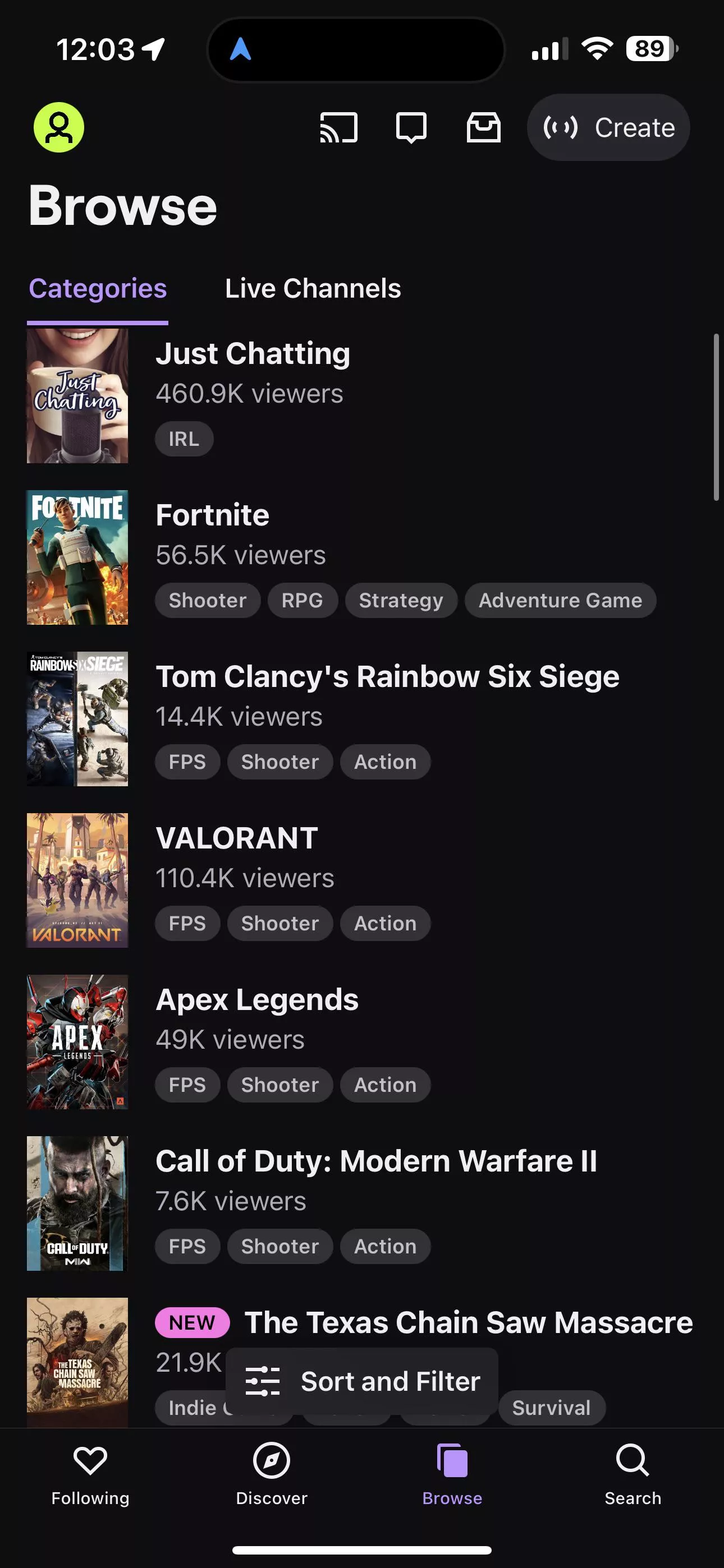 Why is star field not on the list of games being streamed when it literally has 50k + viewers and 600k followers?