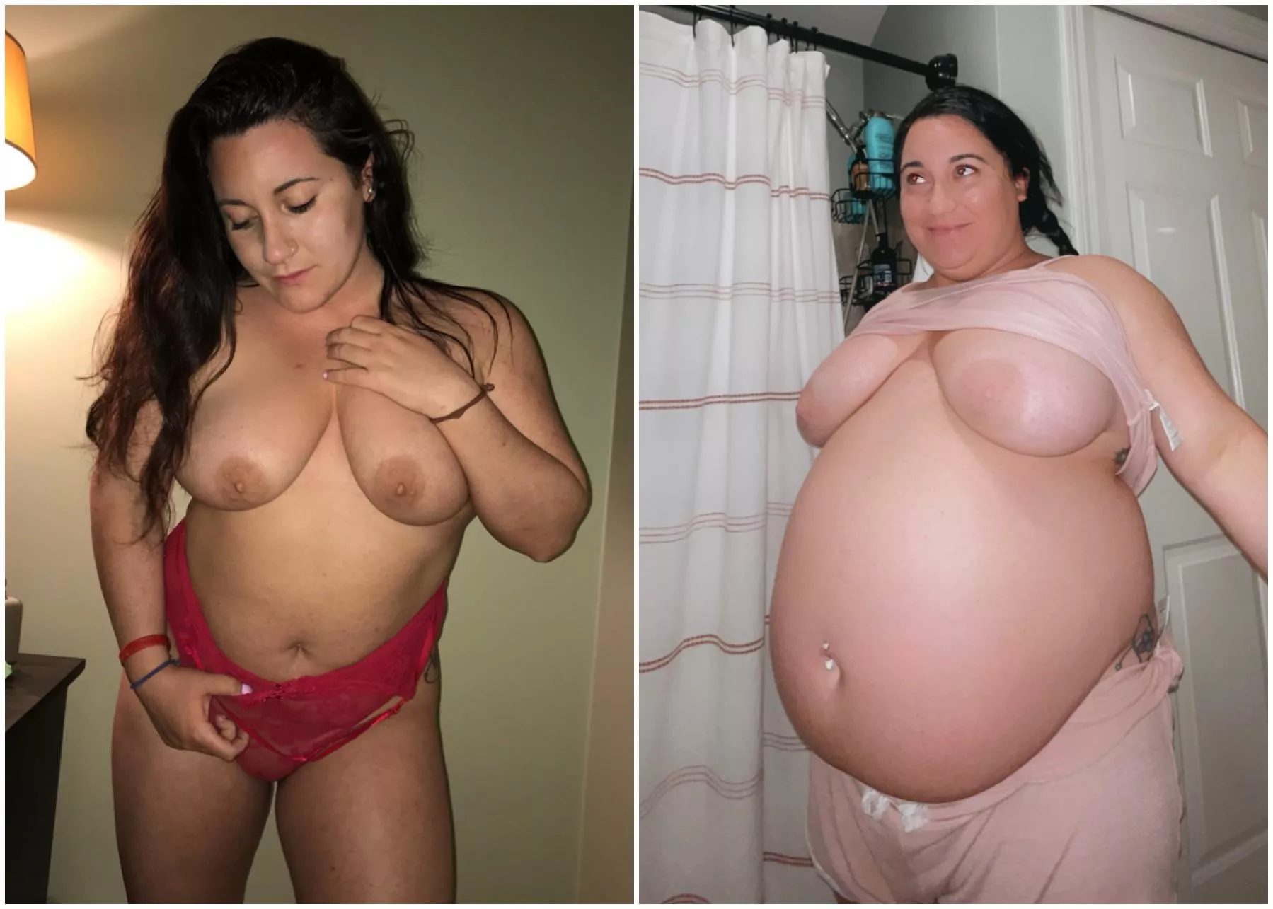 6 months into my gain vs now 🙈