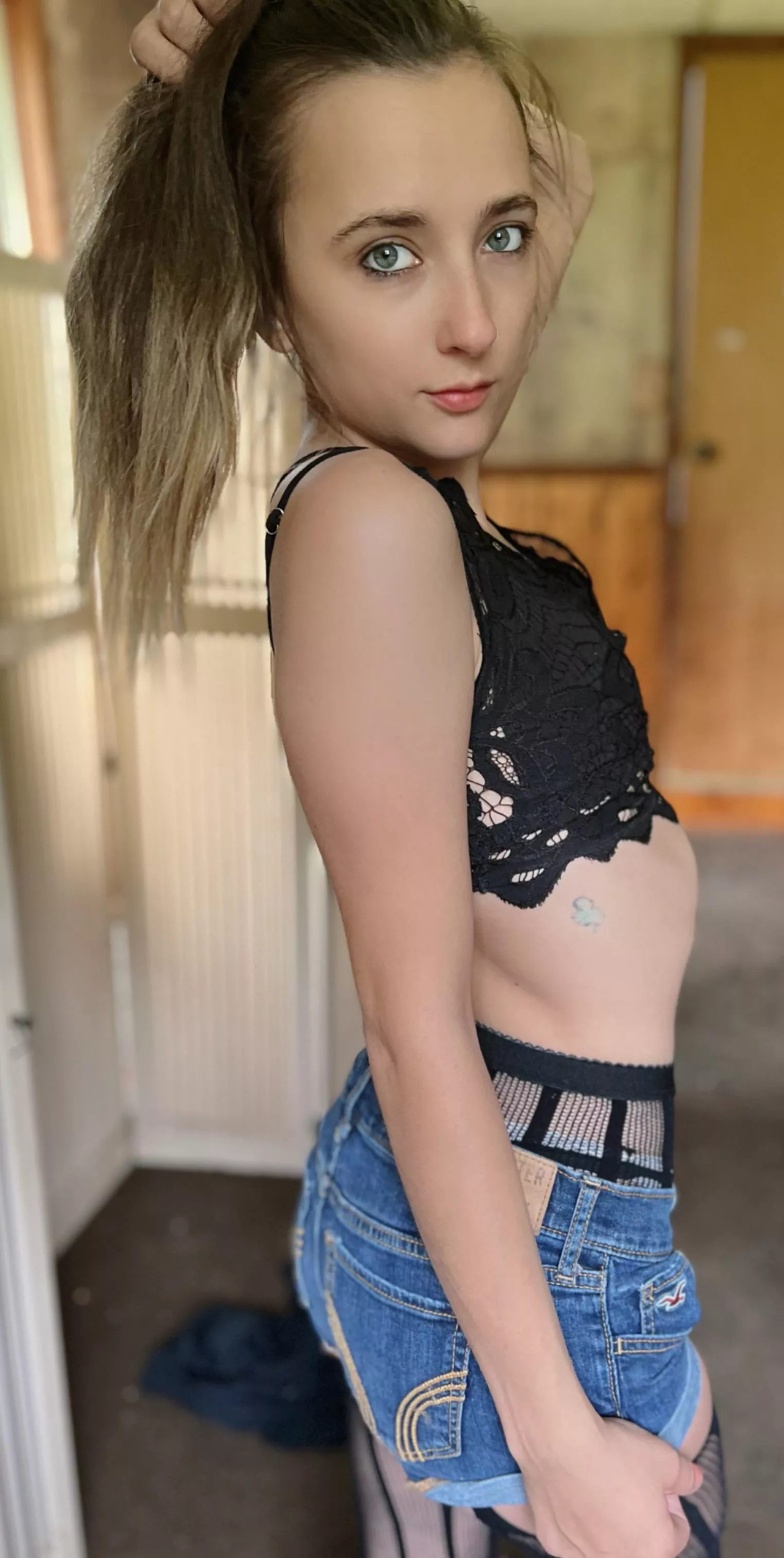 Fuck me with the fishnets on