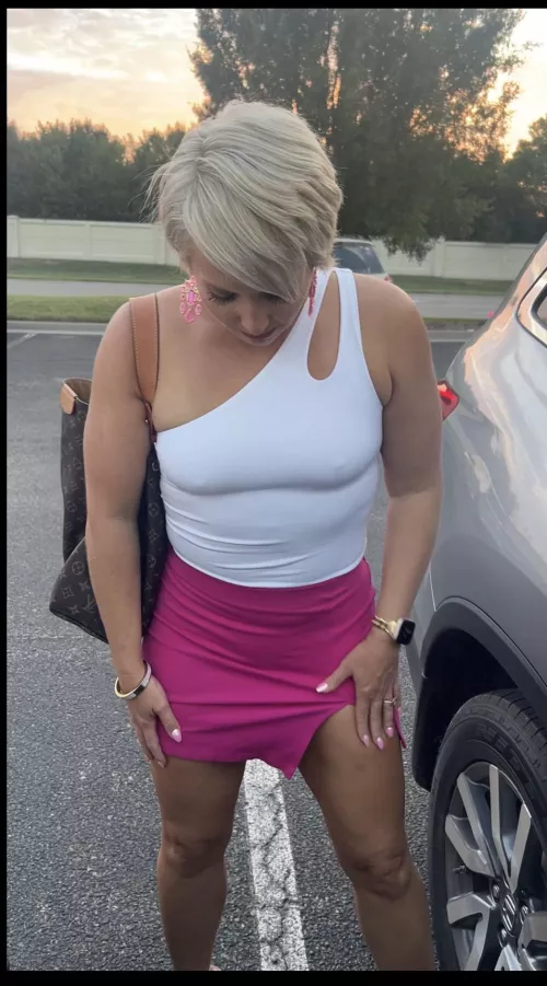 Fun night out with nothing on underneath.