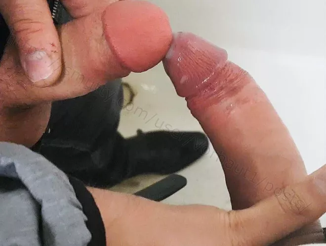 getting some strangers milk on my cock