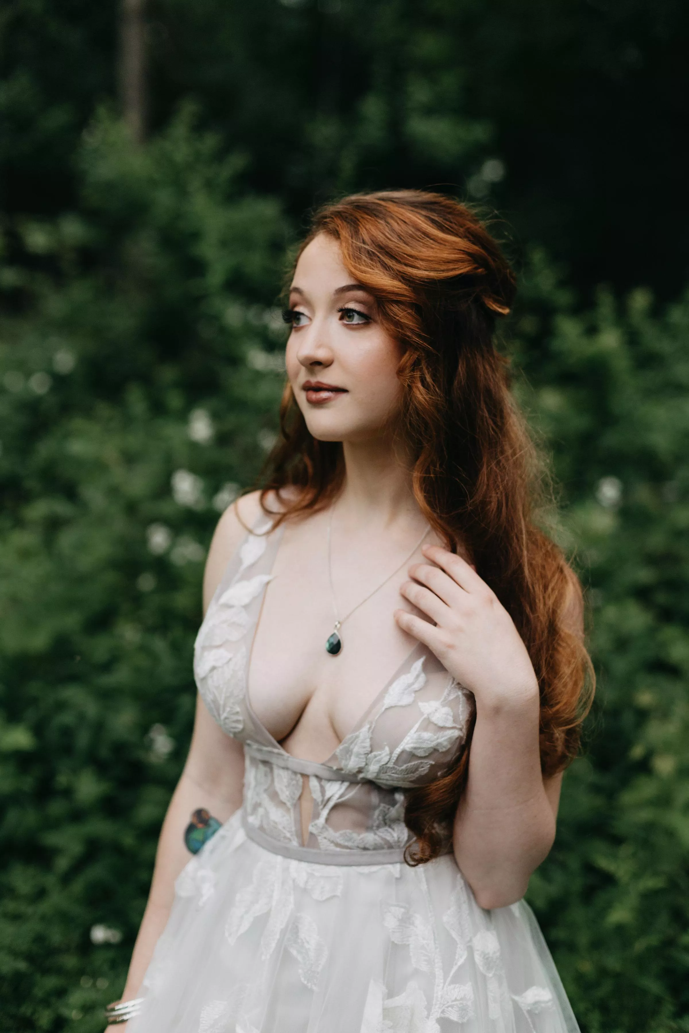Just some wedding shoot cleavage.