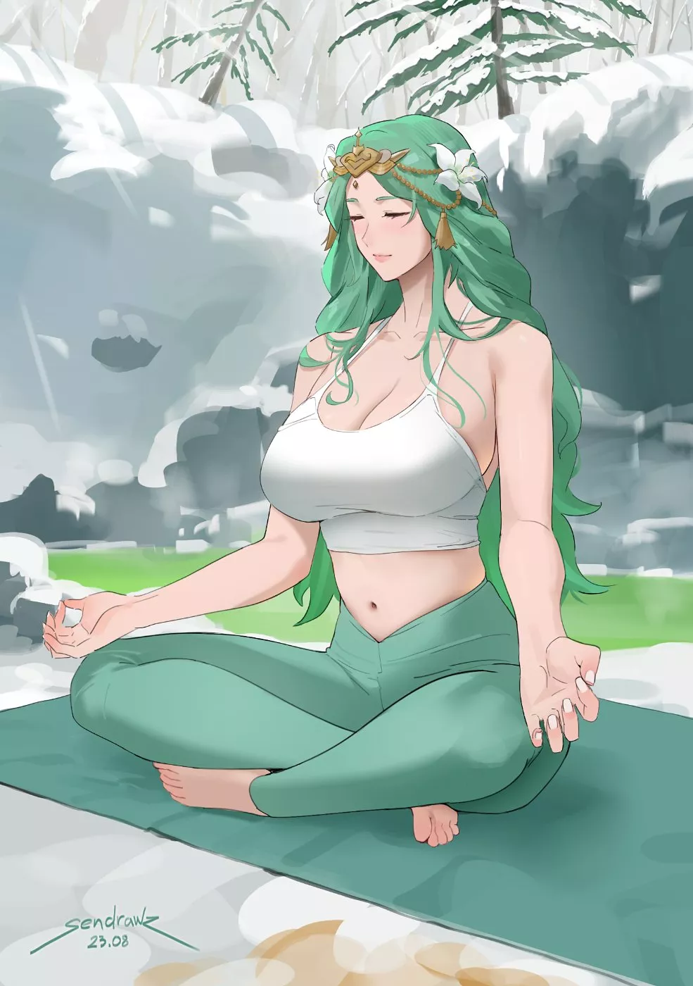 Meditation Retreat with Rhea (sendo/sendrawz) [Fire Emblem: Three Houses]