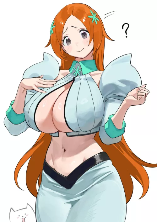 Orihime being shy (Nia) [Bleach]